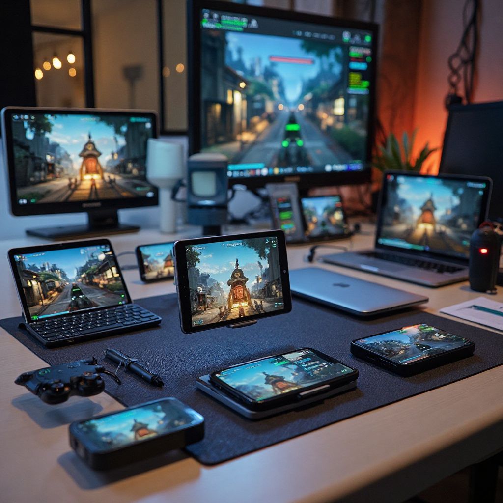 Game testing setup